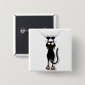 Hängende Katze Button (Vorne & Hinten)