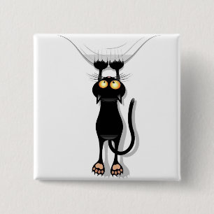 Hängende Katze Button