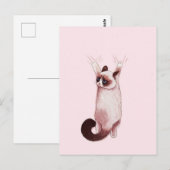 Hängende Katze Postkarte (Vorne/Hinten)