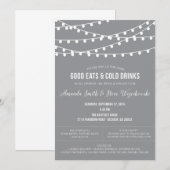 Hängende Licht-Paar-Duschen-Einladung Einladung (Vorne/Hinten)