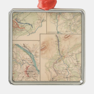 Hängende Monokratie Silbernes Ornament