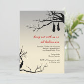 Hängende Schläger entblößen Einladung (Stehend Vorderseite)