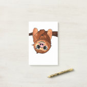 Hängende Trägheit Post-it Klebezettel (Auf Schreibtisch)