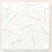 Hängende Trägheiten Glasuntersetzer (Rückseite)