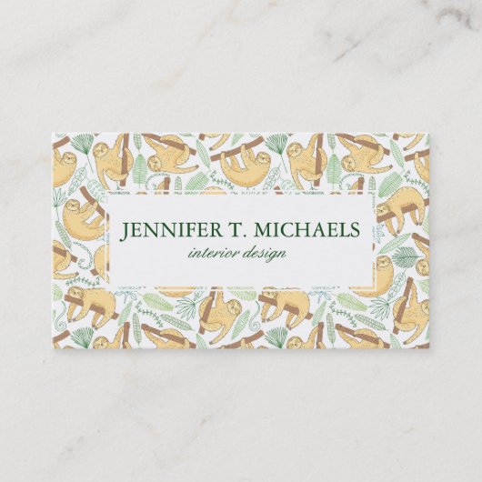 Hängende Trägheiten Visitenkarte (Vorderseite)