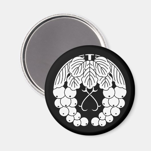 Hängende Trauben Magnet (Vorderseite/Rückseite)