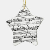 Hängende Verzierung Bach Musik Keramikornament (Links)