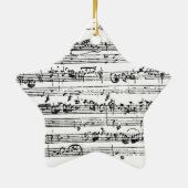 Hängende Verzierung Bach Musik Keramikornament (Hinten)