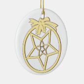 Hängende Weihnachtsdekoration Keramik Ornament (Rechts)