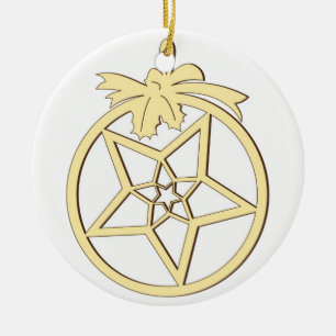 Hängende Weihnachtsdekoration Keramik Ornament