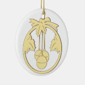 Hängende Weihnachtsdekoration Keramik Ornament (Rechts)