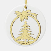 Hängende Weihnachtsdekoration Keramik Ornament (Vorne)