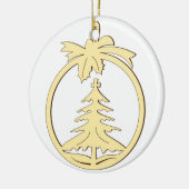 Hängende Weihnachtsdekoration Keramik Ornament (Links)