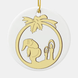 Hängende Weihnachtsdekoration Keramik Ornament