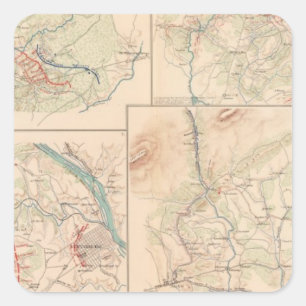 Hängender Felsen Monocacy Quadratischer Aufkleber