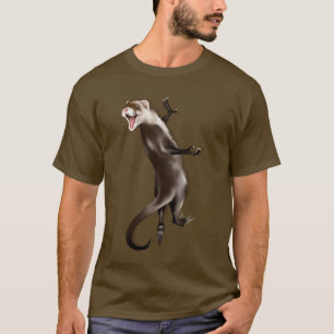 Hängender Frettchen-T - Shirt