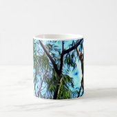 "Hängender Gibbon-" Grafik Kaffeetasse (Mittel)