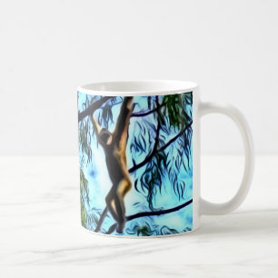 "Hängender Gibbon-" Grafik Kaffeetasse