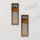 Hängender Kürbis, Lesezeichensatz oder Mini Visitenkarte (Vorne/Hinten)