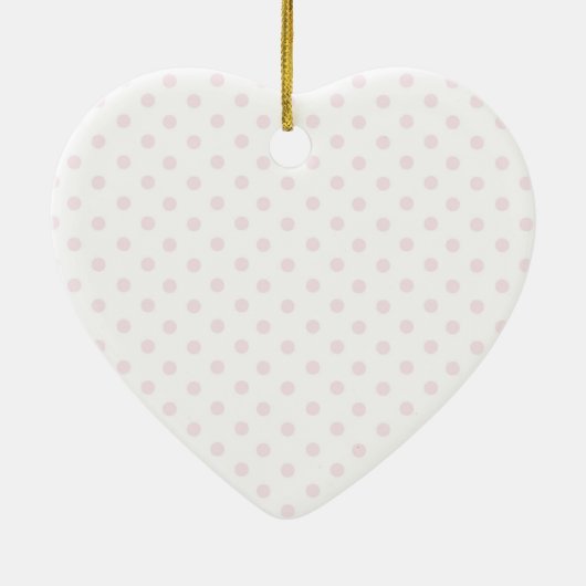 ♥ HÄNGENDER VERZIERUNG ♥ rosa Polkapunkt Keramikornament (Hinten)