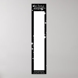 hängendes Banner für Anstellungsaufkleber Poster