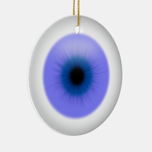 Hängendes blaues Auge auf Augapfel-Verzierung Keramikornament (Rechts)