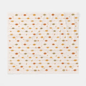 Hängendes Herbstlaub Muster Fleece-Decke Fleecedecke (Vorderseite (Horizontal))