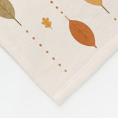 Hängendes Herbstlaub Muster Fleece-Decke Fleecedecke (Ecke)