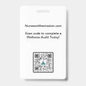 Hängendes Namensschild Ausweis (Rückseite)