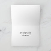 Hängenotizen erhalten eine gute Karte (Innenseite)