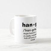 "Hängerei"-Tasse Kaffeetasse (Vorderseite Links)