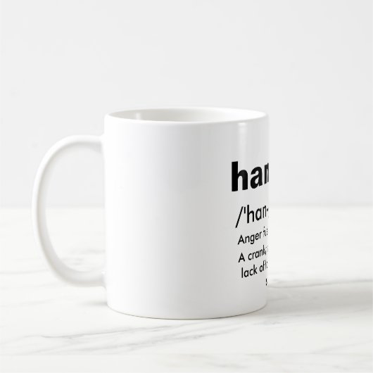 "Hängerei"-Tasse Kaffeetasse (Links)