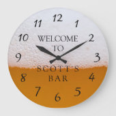 Hängerhöhle oder Bar-Händleruhr Große Wanduhr (Vorderseite)