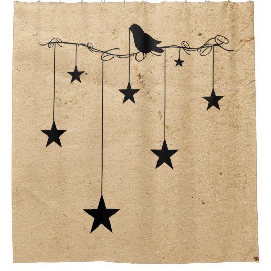 Hängestangen und Duschvorhang (Vorderseite)