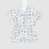 Hangeul Ornament (Vorderseite)