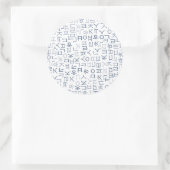 Hangeul Runder Aufkleber (Tasche)