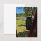 Hanggarten Lattern & Lavenderfeld Mitteilungskarte (Vorne/Hinten)