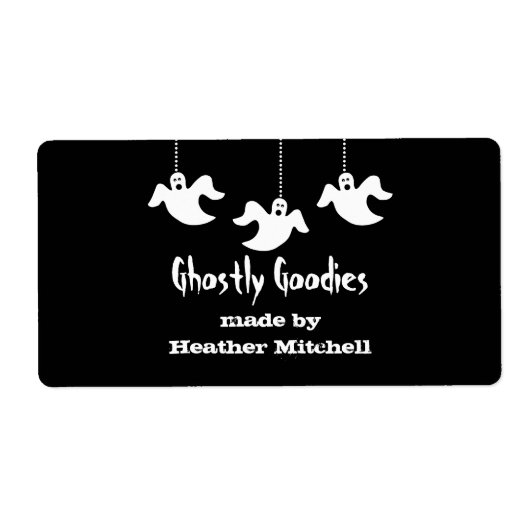 Hanggeister Halloween Backmarken, schwarz (Vorne)