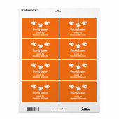 Hanggeister Halloween Baking Labels, Orange (Vorne)