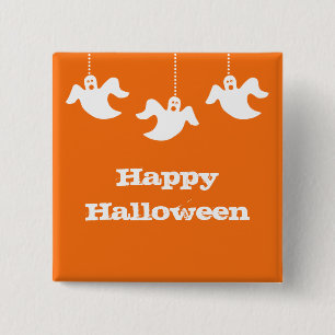 Hanggeister Halloween Button, Orange Button