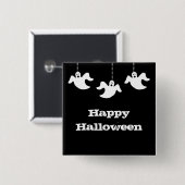 Hanggeister Halloween Button, schwarz Button (Vorne & Hinten)