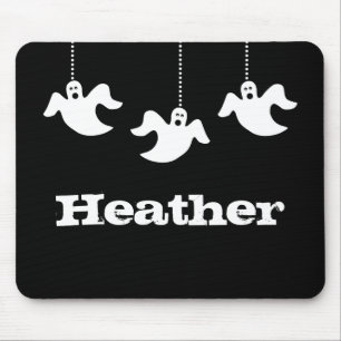 Hanggeisterhaus Halloween Mousepad, Schwarz Mousepad