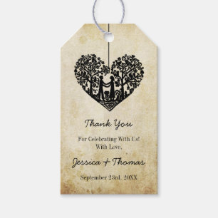 Hangherz Tree Vintage Wedding Collection Geschenkanhänger