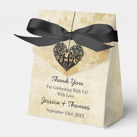 Hangherz Tree Vintage Wedding Collection Geschenkschachtel (Vorderseite)