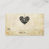Hangherz Tree Vintage Wedding Collection Platzkarte (Vorderseite)
