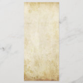 Hangherz Tree Vintage Wedding Menü Menükarte (Rückseite)