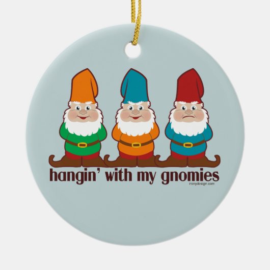 Hangin mit meinem Gnomies Keramikornament (Vorne)