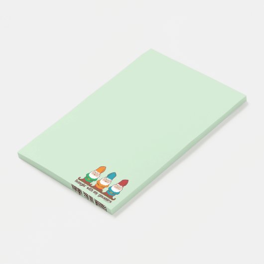 Hangin mit meinem Gnomies Post-it Klebezettel (angewinkelt)