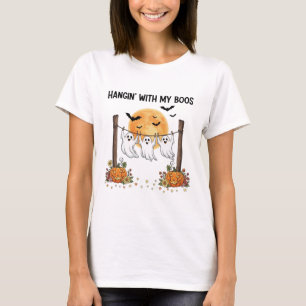 Hangin" mit meinen Boos Funny Halloween Women's T-Shirt