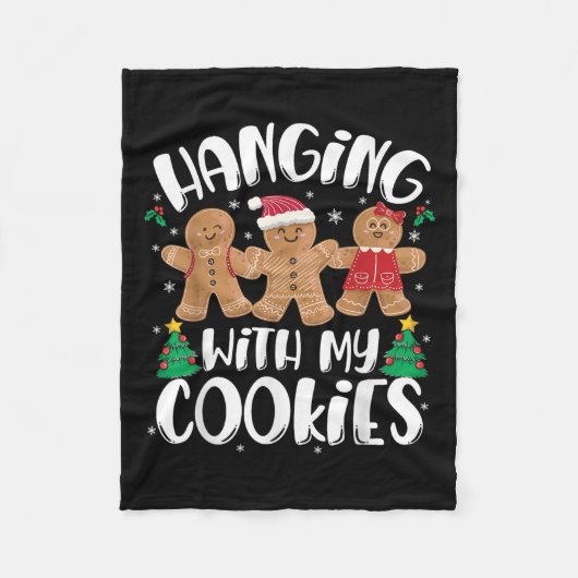 Hangin mit meinen Cookies Lebkuchen Gebäck Frauen Fleecedecke (Vorderseite)